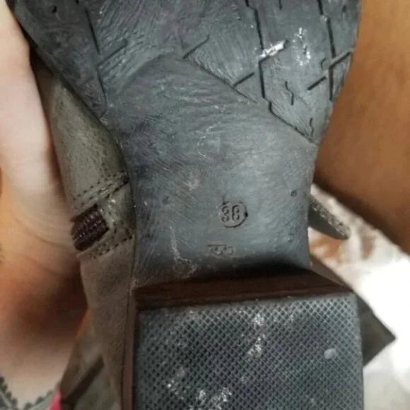 Mjus Renata 2 Leather Tall Boots Adjustable Wide Calf 38 - Picture 12 of 15